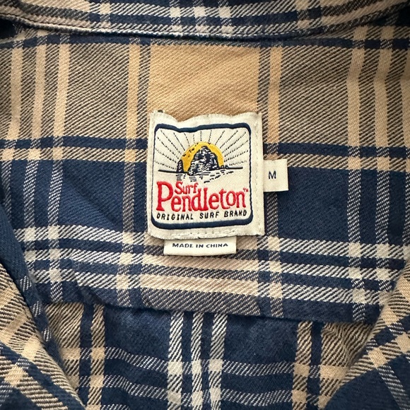 Surf Pendleton Plaid Button Down Shirt - Picture 4 of 4
